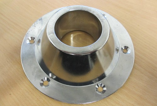 Chrome table leg - leg, above